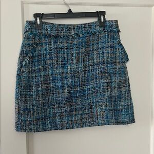 LOFT Multicolor Tweed Mini Skirt